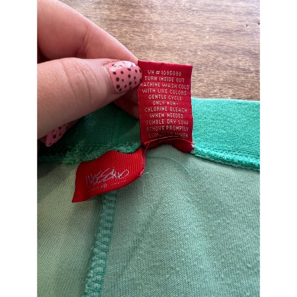 Y2K Women's Mossimo Neon Green Velour Track Suit Flare Pants SZ XL Lounge Wear - Picture 4 of 9